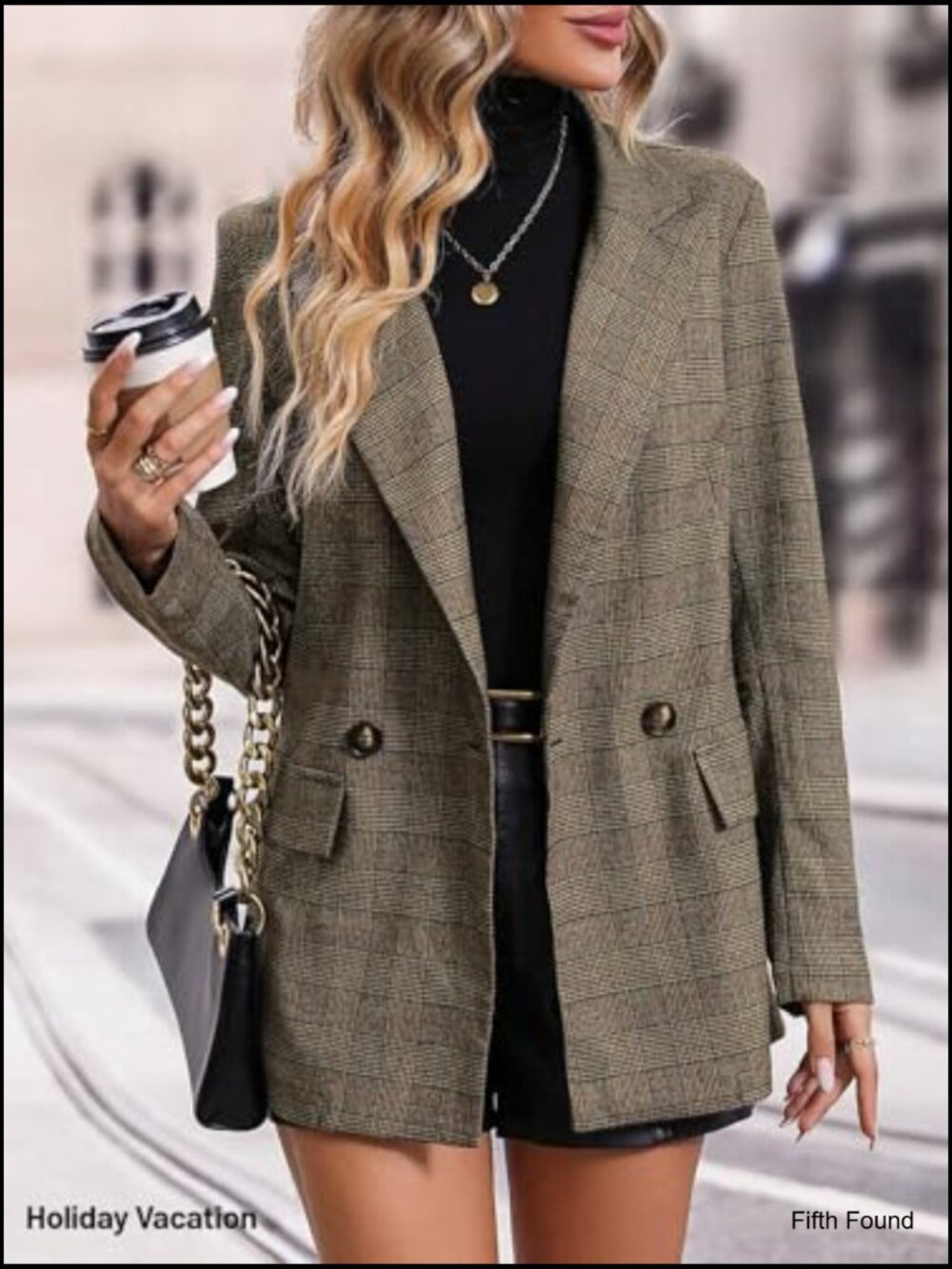 Lightweight Lined Blazer with Pockets for Office Casual Wear - Picture 4 of 7